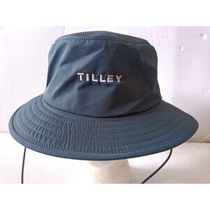Tilley HT3022 Bucket Hat Size Medium Navy Blue Made In Canda